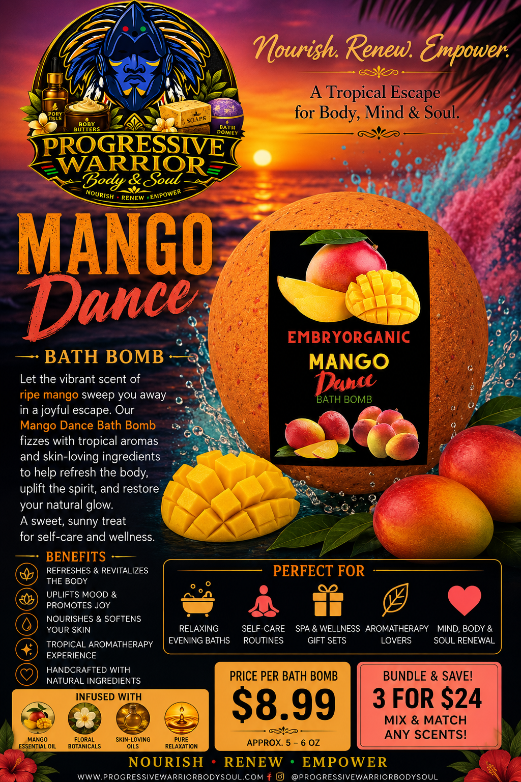 Mango Dance Bath Bomb