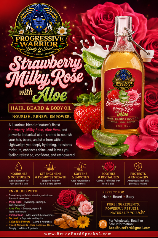 Strawberry Milky Rose with Aloe - Hair, Beard & Body Oil