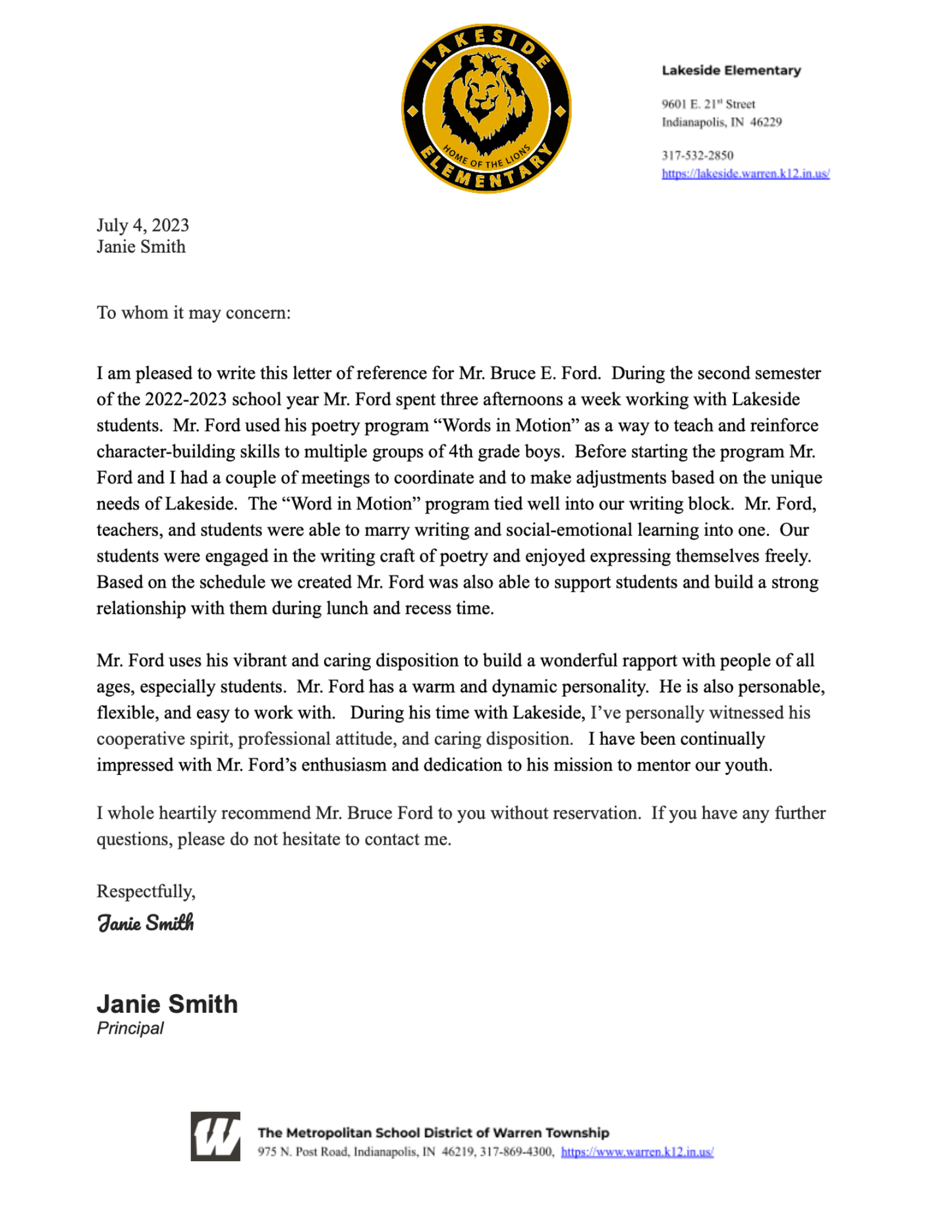 Words In Motion: Leadership Poetic Poetry Program