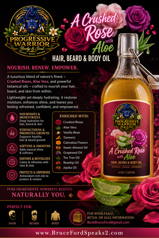 A Crushed Rose with Aloe - Hair, Beard & Body Oil